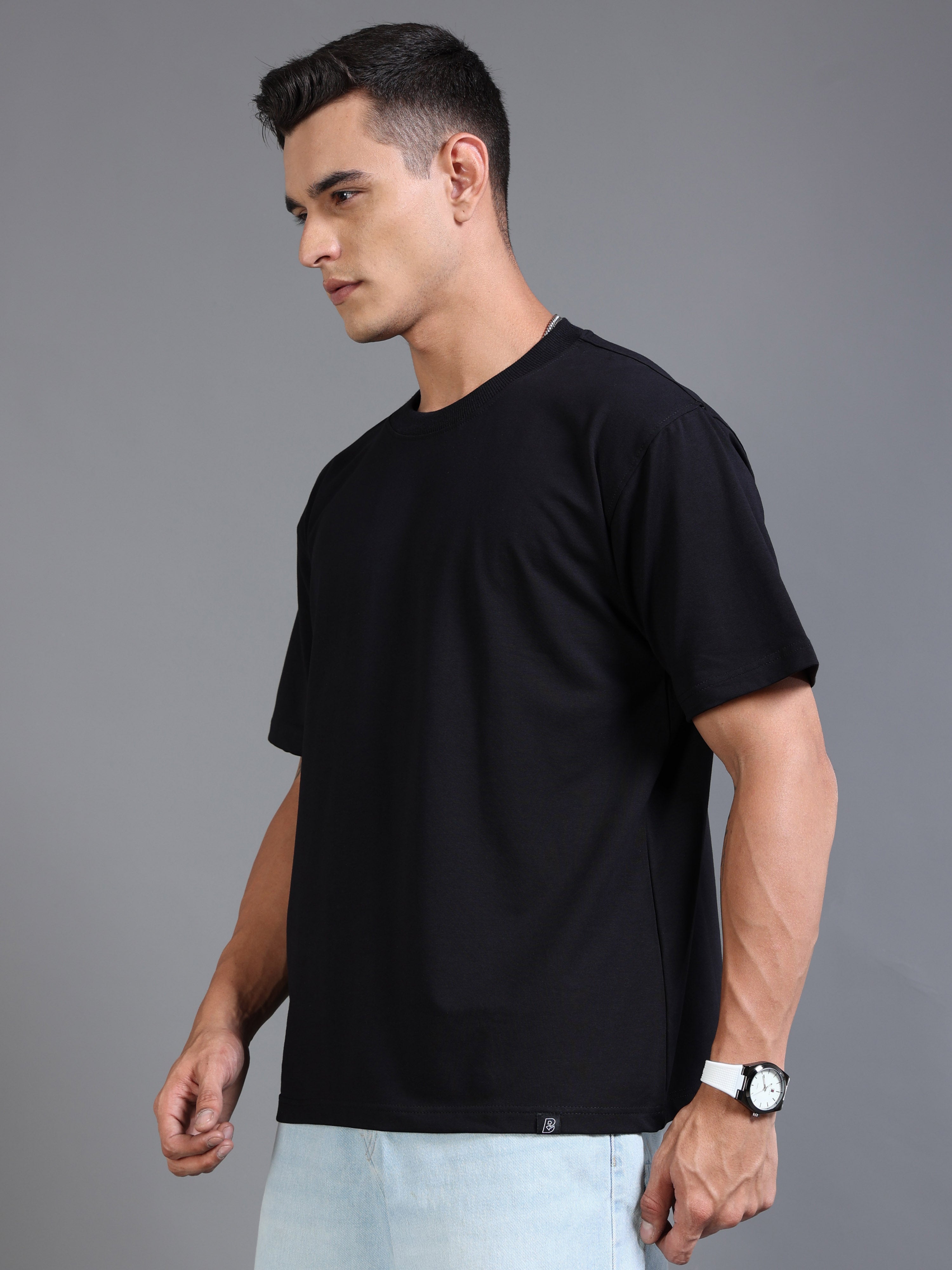 Essential Oversized Tee (Black)