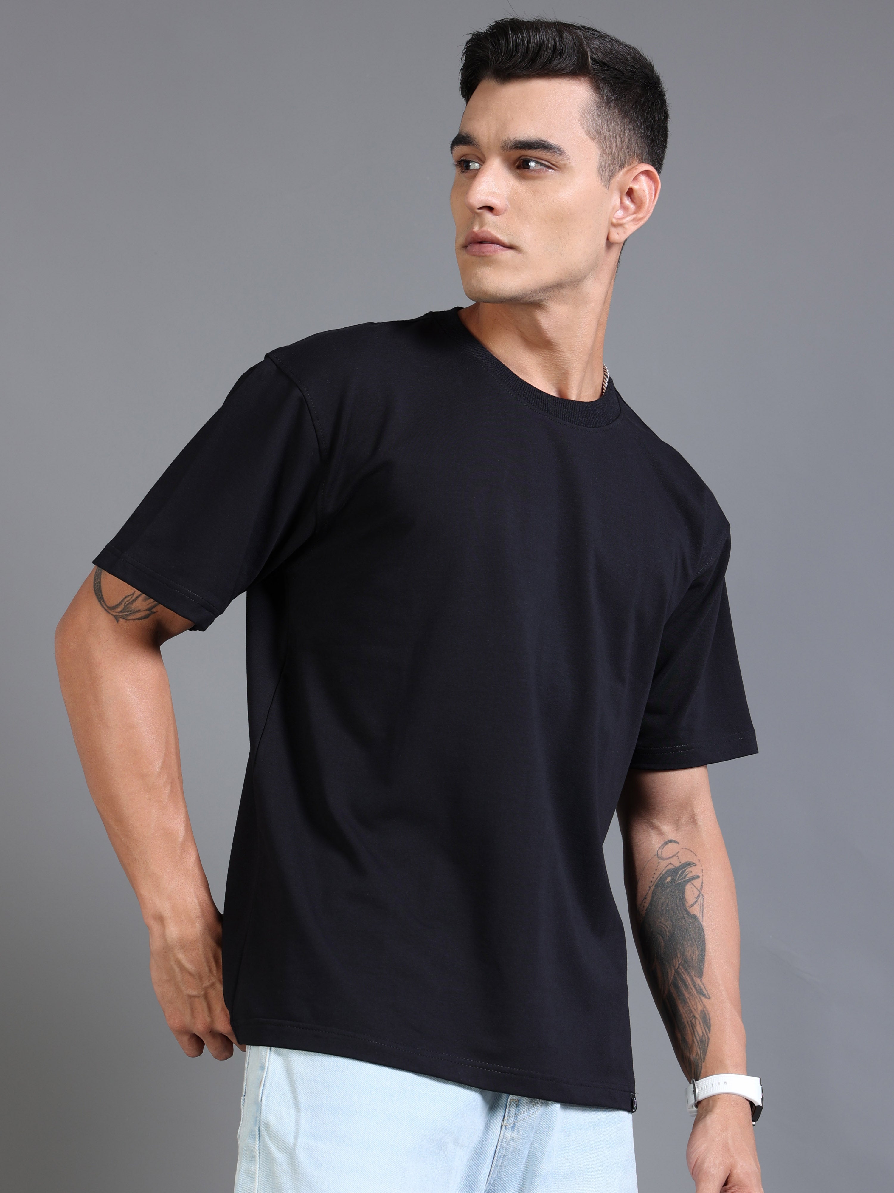 Essential Oversized Tee (Black)