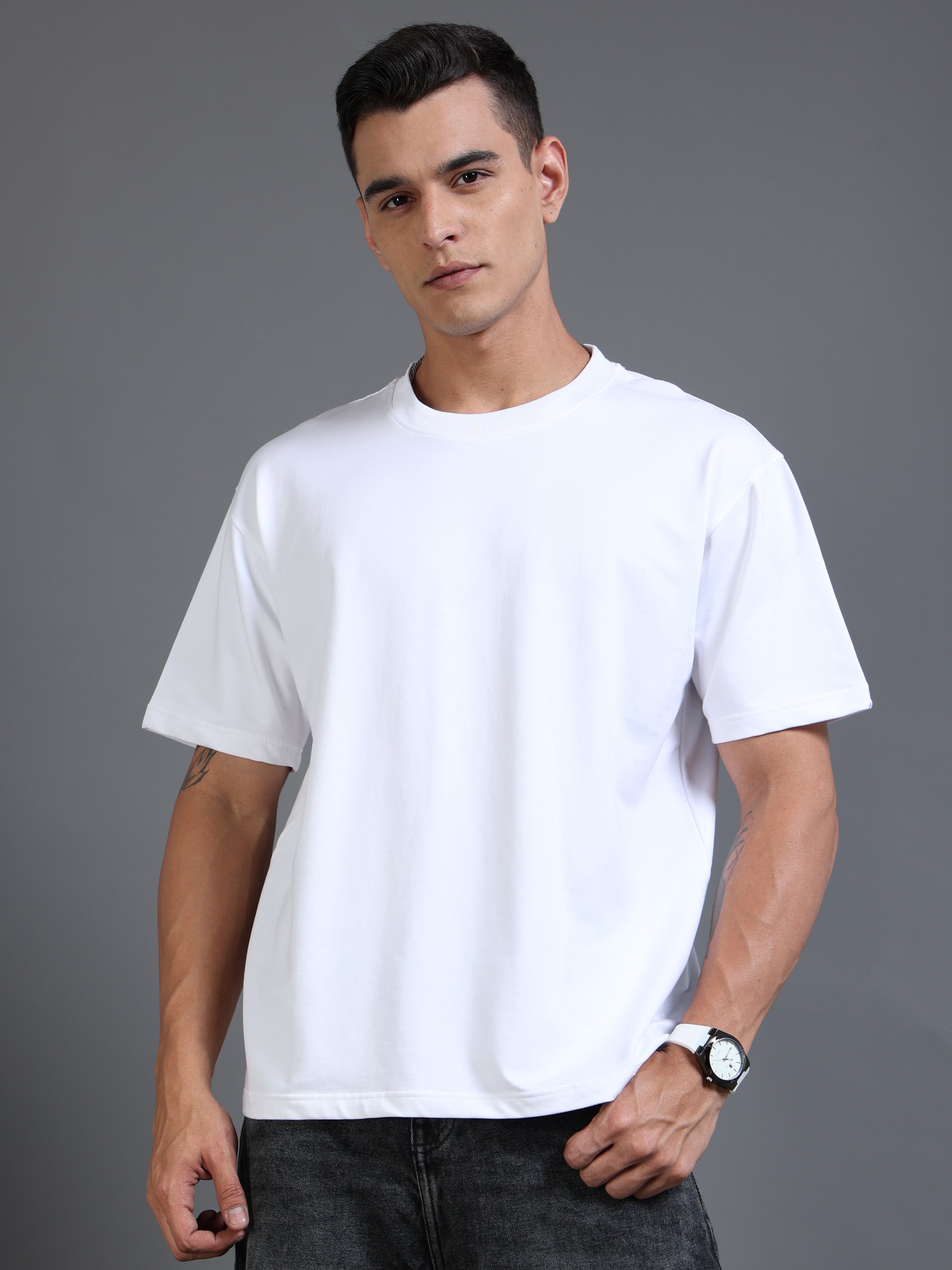 Essential Oversized Tee (White)